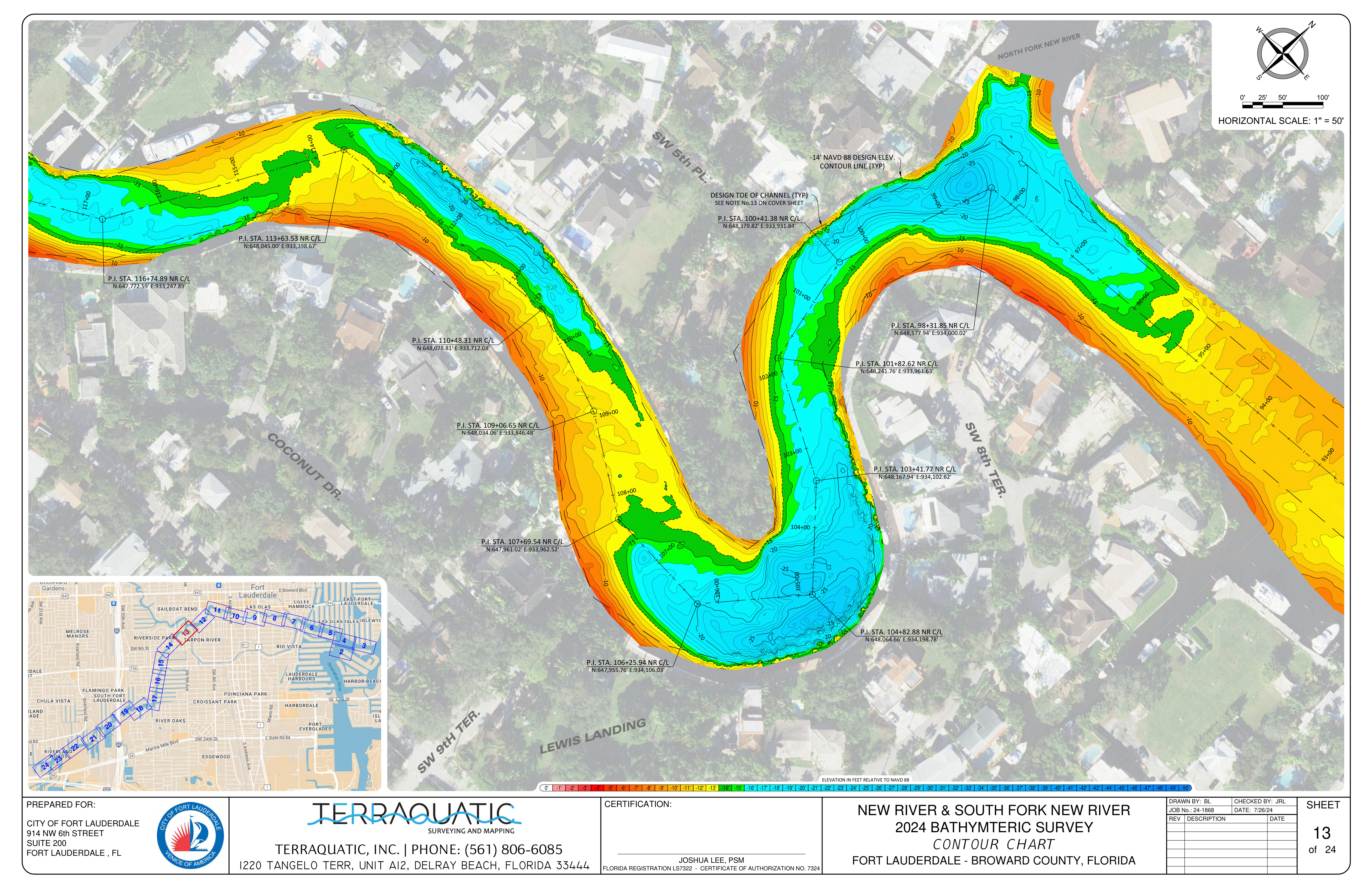 Bathymetry Sheet 13