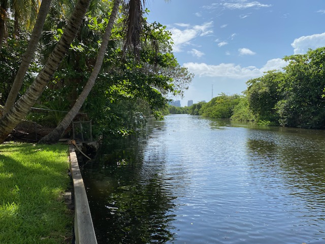 North Fork river corridor looking east toward downtown Fort Lauderdale skyline